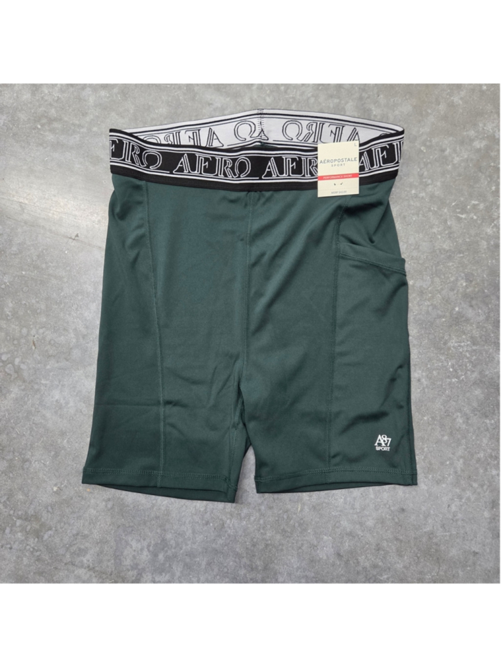 NWT Aeropostale Men's Green Athletic Summer Activewear Shorts Size L